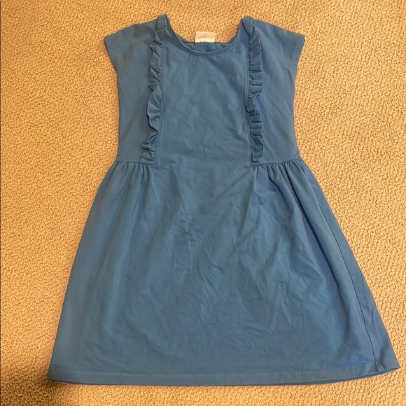 Hanna Andersson Gray Ruffled A-Line Casual Dress - Picture 1 of 2